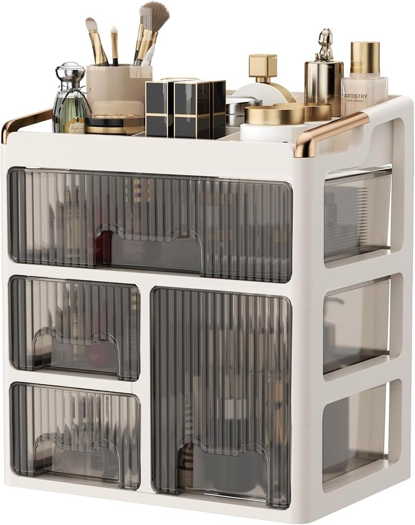 GearFusion 3 Tier Cosmetic Organizer with Multi-Size Drawers