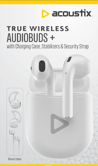 Acoustix™ True Wireless Earbuds - White