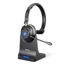 Vipdream Wireless Headset with Microphone for Work, Bluetooth 5.3 Computer Headset for Laptop, 45 Hours Battery Life & Mute Button, Headset with Mic for PC, iPhone, Zoom, Skype, Office & Home