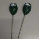 XLUX Long Probe Deep Use Soil Moisture Meter Sensor, Water Monitor Indicator, Hygrometer for Outdoor Indoor Large Pot Plants, Flower, Gardening, Farming, 2 Pack