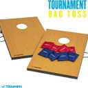 Triumph Tournament 2' x 3' Cornhole Set with 8 All-Weather Bean Bags Durable Tailgate Game Boards for Backyard BBQs, Camping, Family Activities, and Outdoor Summer Party Fun