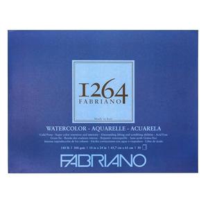 Fabriano 1264 Watercolor Pad, Bright White 18x24 ih