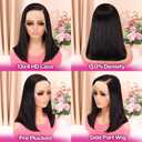 Bob Wig Human Hair 13x4 HD Lace Front Wigs Human Hair 8 Inch Glueless Transparent Lace Frontal Bob Wigs Brazilian Short Bob Pre Plucked with Baby Hair Wig for Women