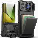 SSLOTSCASE for Samsung Galaxy S25 Ultra Case, Dark Black