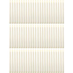 Retisee 100 Pcs 11 Inch Flameless Taper Candles LED Candles Bulk Battery Operated Taper Candle Flickering LED Candlesticks for Valentines Birthday Wedding Party Decor (Classic Style,Ivory)
