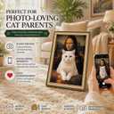 Mona Lisa Cat Bed, Cardboard Cat House & Scratcher, Artistic Cat Furniture