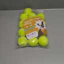 Nobleza Dog Tennis Balls 12 Pack, 2.5 Floatable Squeaky Tennis Ball for Small Medium Dogs, Training Safe Natural Rubber Squeaky Dog Balls for Dogs to Fetch Exercise, Yellow