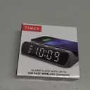 Timex Alarm Clock with Wireless Charger for iPhone, Android, and AirPods - Black (TW14B)
