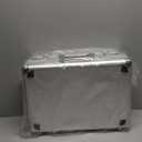 Security Lock Boxes - 18.9 x 14.6 x 6.3 Inch X-Large, Portable Locking Storage Totes with Dual Combination Locks, Medicine Lock Box, Lock Boxes for Personal Items, Cash & Briefcase - Silver