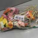 WILLBOND 36 Pcs Artificial Gerbera Daisies Flowers 15 in Pink and Orange Fake Daisy Bouquet with Flexible Stems Boho Faux Wildflower for Wedding Bridal Groovy Party Home Kitchen Decor, 6 Colors