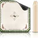 Mahjong Mat - 31x31 Portable Mahjong Table Mat with Carrying Bag, Non-Slip and Noise Reduction Mahjong Mat for Table, Durable Washable Game Mat for Mahjong, Poker, and Board Games (Green)