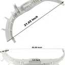 WE49X20697 Dryer Bearing Kit Compatible with GE Contains WE3M26 Top Bearing WE9M30 Drum Felt WE12M29 Belt WE1M1067 Bearing Slides WE1M504 Glide Slides WE12X83 Pulley Idler WE3X75 Drum Support Bearing
