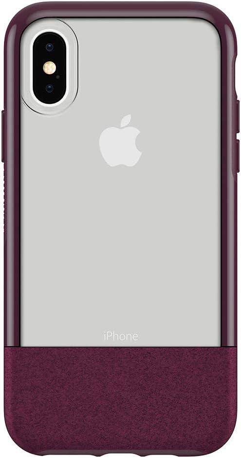 OtterBox Statement Series Case for iPhone Xs - Lucent Magenta (Clear/Boysenberry/Orchid)