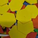 Melissa & Doug Pattern Blocks and Boards - Classic Toy With 120 Solid Wood Shapes and 5 Double-Sided Panels