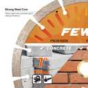 FEWELL 7 Inch Diamond Blade,Concrete Segmented Saw Blade for Angle Grinder Dry/Wet Cutting Concrete Masonry Brick Block Stone with 7/8"-5/8 Adapter