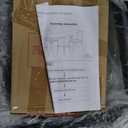 GarveeHome Kitchen Table Set for 4, Rectangular, Retro Brown, Modern Style, Easy Assembly, Dining Set