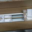 Lotus & Windoware Cordless Faux Wood Blind, Smooth, Bright White, Privacy Slats, Blinds for Indoor Windows, 38" Wide x 48" Long