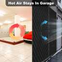 Garage Door Screen for WinterGarage Door Insulation Kit for Magnetic Thermal Insulated Door Curtain, Garage Insulated Door Curtain Weatherproof, Windproof, Soundproof (10 * 10Ft)