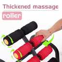 Foldable Back Extension Machine Home Gym Sit Up Machine for Glute & Ab Workouts Squat Machine for Home Gym Back Exercise for Lower Back Training with Resistance Bands