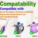 2 x 10 Pack Steam Mop Pads Compatible for Wagner Spraytech Bissell Steam Shot Comforday - Universal Reusable Washable Steam Cloth Accessories (Gray)