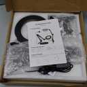 KIRKAS 10X Magnifying Glass with Light and Stand, 2-in-1 Step less Dimmable LED Desk Lamp with Clamp, 3 Color Modes Lighted Magnifier Swivel Arm Light for Reading, Craft, Close Works - Black