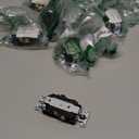 Leviton 20-Amp, 125-Volt, Decora Plus Duplex Receptacle, Straight Blade, Commercial Grade, Self Grounding, 16352-E, Black Pack of 11