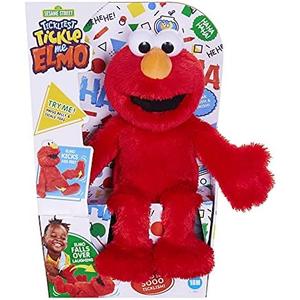 Sesame Street Tickliest Tickle Me Elmo, Laughing, Talking, 14-Inch Elmo Plush Toy, Toddler, Kids 18 Months & Up