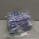 Christmas Ball Ornaments Set, 34PCS Clear Plastic Shatterproof Christmas Ornaments for Xmas Tree Hanging Decorations, for Indoor Home Thanksgiving Winter Party Decor - Blue/White.