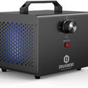 ONAMOR Ozone Generator 77000mg, Ozone Machine Ionizer O3 Deodorizer for Home, Basement, Smoke, and Pet Room (Eliminating Odors Area up to 4000 Square Feet, All Metallic Black)