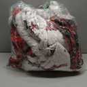 FRAMICS 3-Piece Queen Size Reversible Reindeer Christmas Tree Quilt Set with 2 Pillow Shams - Red Check Snowflake Pattern, 90" x 90"