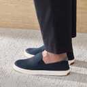 Men's Slip-On Loafers with Arch Support - Collapsible Heel Casual Walking Fashion Sneakers for Men, Lightweight Breathable Mesh Comfort Shoes 12