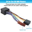 8 x Car Radio Wiring Harness Adapter Compatible with BMW 3 E30 E36 E46 E34 5 E39 ISO Stereo Wire Cable with Antenna Connector