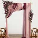 Ling's moment Wedding Arch Flowers, Deep Plum, 5-Piece Set