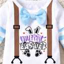 HINTINA Baby Boy First Easter Outfits Bodysuit Pants Clothes Set 3-6 Months