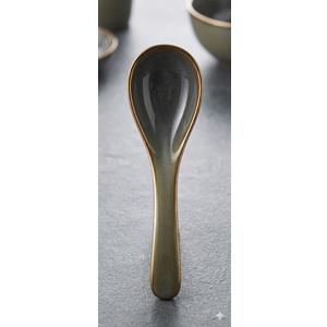 Ramen Spoons, Christmas Ceramic Chinese Spoon Set for Soup, Cereal, Pho, Noodles, Dumpling, Dishwasher Safe set of 3