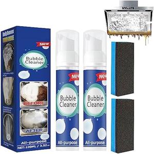 2PCS Bubble Cleaner, Foaming Heavy Oil Stain Cleaner, Stubborn Grease & Grime wipe Spray, All Purpose Cleaning for Kitchen and Other Stains (100ML*2)