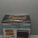 Baker's Friend 4-slice Panini Press Grill Cheese Sandwich Maker, Electric Grill Indoor with Temperature Setting, Opens 180 Degrees, Dual Non-stick Surfaces, 4-circle Silicone Mold, Reversible Plates