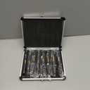 COMOWARE Reduced Shank Drill Bit Set, 8 Sizes from 9/16" to 1", HSS M2, Black & Gold Drill Bit with 3-Flat 1/2" Shank, 135 Split Point, Drills Bits for Metal/Plastic/Wood, with Storage case