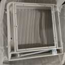 Transparent Acrylic Dog Playpen, 24"H Metal Dogs Enclosure, Easy-to-Install Pet Fence with Door, 8-Panel Puppy Playpen, Small Breeds & Puppies Kittens and Other Small Animals White Indoor Dog Play Pen