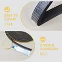 Weather Stripping Door Seal, Weather Stripping Window Seal, Self-Adhesive EPDM Foam Rubber Door Seal for Boat, Window and More, L:19.69ft/6m