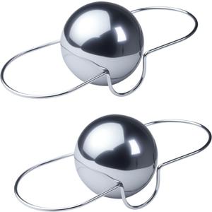 2-pack XL Espresso Cooling Balls, Stainless Steel Iced Coffee Coolers, Suitable for Cooling Espresso, Safe Materials, Enhances Coffee Flavor