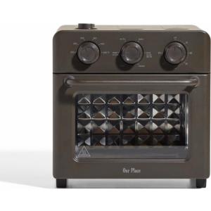 Our Place Wonder Oven | 6-in-1 Air Fryer & Toaster Oven with Steam Infusion | Compact, Countertop Friendly, Fast Preheat, Multifunctional | Air Fry, Toast, Roast, Bake, Reheat & Broil | Char (12.7 Quarts)