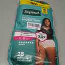 Depend Fresh Protection Adult Diapers, Incontinence & Postpartum Bladder Leak Underwear for Women, Disposable, Maximum, Large, Blush, 28 Count