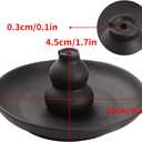 Black Glazed Ceramic Incense Burner, Bottle Gourd Shaped Incense Holder