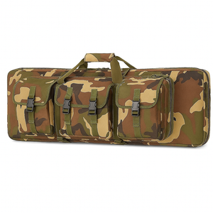 DULCE DOM 32 inch Double Rifle Case Soft Bag Gun Case, Perfect for Rifle Pistol Firearm Storage and Transportation, All Around Shooting Range Tactical Rifle Backpack, Indoor Outdoor