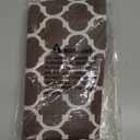 Smiry Rectangle Picnic Table Cover, Waterproof Elastic Fitted Camping Tablecloths for 8 Foot Tables, Wipeable Flannel Backed Vinyl Tablecloth Protector for Indoor, Outdoor (Coffee, 30x96 Inches)