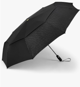 ShedRain Vortex  Automatic Compact Folding Windproof Travel Umbrella – Rain & Windproof Vented Double Canopy – Protect from Rain, Sun & Wind - Wind Tunnel Tested to 75 mph