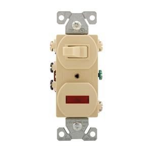 Eaton 294V 15 Amp 120V Combination 3-Way Switch & Pilot Light, Ivory