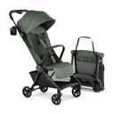 Mompush Nexis Carbon Travel Stroller, Ultra-Lightweight 11.5 lbs, Compact & Airplane Carry-On Approved, One-Second Auto-Fold, One-Hand Full Recline, from Birth to 50 lbs, JPMA Certified, Forest