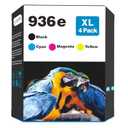 936XL 936e 9125e Ink Cartridges Replacement for HP 936e 936 Ink Cartridges for HP Printers OfficeJet Pro 9120e 9125 e 9130e 9135e 9720e 9730e, for Office Jet Pro 9120 9130 9120e Series Ink Cartridges